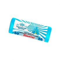 Мешки для мусора 60 л, голубые, в рулоне 20 шт., ПНД, 7 мкм, 680х580 мм, Королевство Чистоты, МК3988 (ПЭКЧ-60-20г) в Ростове-на-Дону Мешки для мусора 60 л, голубые, в рулоне 20 шт., ПНД, 7 мкм, 680х580 мм, Королевство Чистоты, МК3988 (ПЭКЧ-60-20г) в Ростове-на-Дону