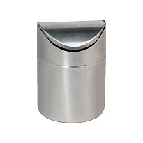 Урна для мусора 1,2 л настольная, с качающейся крышкой, нержавеющая сталь, матовая в Ростове-на-Дону