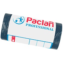 Мешки для мусора 35 л, черный, в рулоне 50 шт., ПНД, 6,2 мкм, 600х500 мм, PACLAN Professional, 604077 в Ростове-на-Дону