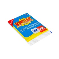 Мешки для мусора 20 л, с ручками, черные, в пачке 20 шт., ПНД, 10 мкм, 550х440 мм, Крепак, 4607075710085 в Ростове-на-Дону Мешки для мусора 20 л, с ручками, черные, в пачке 20 шт., ПНД, 10 мкм, 550х440 мм, Крепак, 4607075710085 в Ростове-на-Дону