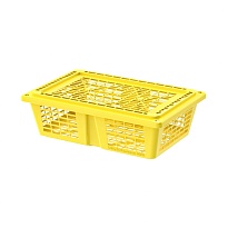 Ящик продуктовый универсальный желтый в Ростове-на-Дону Ящик продуктовый универсальный желтый в Ростове-на-Дону