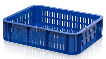 Ящик (лоток) кондитерский перфорированный синий в Ростове-на-Дону