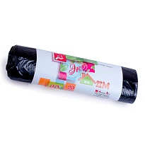 Мешки для мусора 60 л, черные, в рулоне 20 шт., ПНД, 7 мкм, 700х600 мм, Концепция Быта ЭкоДом, 601349 в Ростове-на-Дону