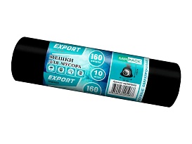 Мешки для мусора 160 л, ароматизированные, черные, в рулоне 10 шт., ПВД, 80 мкм, 1100х930 мм, EXPORT, exp16010142 в Ростове-на-Дону Мешки для мусора 160 л, ароматизированные, черные, в рулоне 10 шт., ПВД, 80 мкм, 1100х930 мм, EXPORT, exp16010142 в Ростове-на-Дону