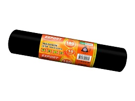Мешки для мусора 180 л, ароматизированные, черные, в рулоне 10 шт., ПВД, 80 мкм, 1100х930 мм, EXPORT, exp18010142 в Ростове-на-Дону