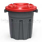 Мусорный бак универсальный 60 л серый