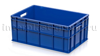 Ящик для молока, мяса, овощей и фруктов сплошной синий в Ростове-на-Дону